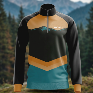 Roku Industry Customized Front Lightweight Breathable Waterproof Windbreaker Men New Design Outdoor Rainwear Eco-Friendly - Product Image 3