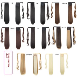<span class=keywords><strong>Queue</strong></span> <span class=keywords><strong>de</strong></span> <span class=keywords><strong>cheval</strong></span> en fibre haute température pour femme, à enrouler, tressée, <span class=keywords><strong>avec</strong></span> options <span class=keywords><strong>de</strong></span> cheveux longs raides et bouclés - Product Image 3