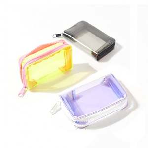 Portefeuille en PVC transparent, porte-cartes d'identité, étui pour carte de bus, dossier, petit sac à main transparent, porte-monnaie en gelée pour femmes - Product Image 3