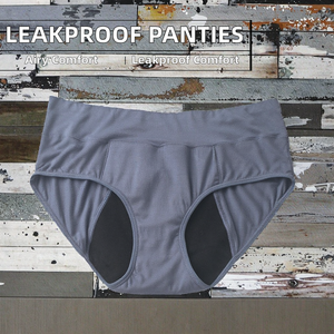 กางเกงในประจำเดือนแบบกันรั่วสำหรับผู้หญิงไซส์ใหญ่ เอวกลาง  มีโลโก้ ขายส่ง สำหรับใส่ช่วงมีประจำเดือน - Product Image 3