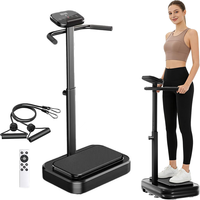 Plateforme vibrante professionnelle RS avec poignées, modes réglables, antidérapante, pour le fitness à domicile
