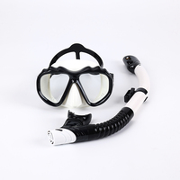 Masque de plongée sous-marine en PVC respirant anti-fuite avec tuba détachable pour la plongée en apnée