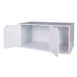 Mobilier en carton de luxe portable, moderne et mignon pour animaux de compagnie, maison pour <span class=keywords><strong>chat</strong></span> en bois blanc d'intérieur, enclos pour <span class=keywords><strong>litière</strong></span> de <span class=keywords><strong>chat</strong></span> - Product Image 3