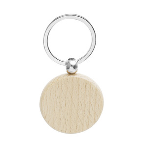 Chaveiro de madeira com logotipo personalizado e etiquetas promocionais em branco para artesanato DIY para mosquetões e argolas de chave - Product Image 3