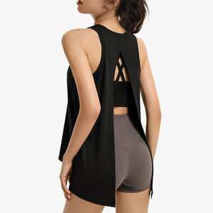 Top Deportivo Holgado de Verano para Mujer, para Correr, Aeróbic, Fitness, Espalda Descubierta, Ropa de Yoga, Sin Mangas - Product Image 5