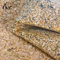 Kulit PU Motif Kayu Alami Beraroma 0.5mm untuk Penutup Kabinet Furnitur, Alas Meja, Dekorasi Rumah
