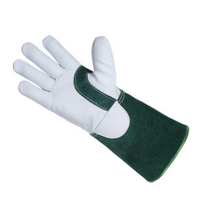 Premium Heavy-Duty Goatskin Split Leather <b>Tig</b> <b>Welding</b> <b>Gloves</b> Wear Resistant Heat Resistant Work Safety <b>Gloves</b> - Product Image 4