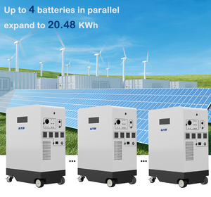 อินเวอร์เตอร์ไฮบริดพลังงานแสงอาทิตย์ <span class=keywords><strong>5Kw</strong></span> และ 5kwh 48V 100Ah แบตเตอรี่ลิเธียม LiFePO4 เก็บพลังงานแบตเตอรี่ All In One - Product Image 3