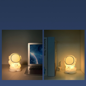 Lámpara Infantil de Silicona con Forma de <span class=keywords><strong>Astronauta</strong></span>, Lámpara Nocturna LED con Carga USB, Lámpara Nocturna con Certificación CE para Niños, Bebés y Guardería - Product Image 6