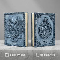 Carnet Grimoire 3D Dragon en Résine Fait Main, Style Vintage, Livre de Sortilèges Fantastique, Journal pour Jeux de Rôle D&D, Vente en Gros, Cadeau