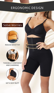 Pantalones Cortos Moldeadores de Cintura Alta para Mujer, Faja Reductora de Abdomen, Control de Vientre Plano, Levantador de Glúteos, Shorts de Fitness - Product Image 5