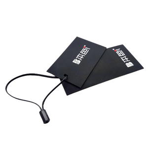 Giá rẻ tùy chỉnh thiết kế in ấn tên Logo giấy may <span class=keywords><strong>hangtag</strong></span> Nhãn quần áo treo thẻ với chuỗi - Product Image 2