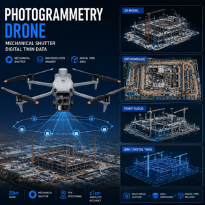 MATRICE 4E Photogrammetry Drone 4E Mechanical Shutter UAV For Aerial <b>Mapping</b> Construction Progress Digital Twin Workflow Data - Product Image 1