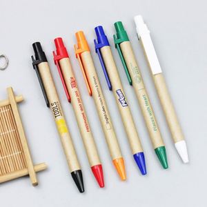 Stylos publicitaires écologiques en carton recyclé à bas prix, personnalisables avec logo, pour cadeaux promotionnels – Vente chaude - Product Image 3