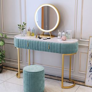 Nórdicos <span class=keywords><strong>tocador</strong></span> dormitorio post moderno minimalista roja red ins viento de lujo luz con luz princesa mármol mesa de maquillaje - Product Image 2