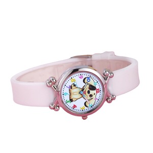 2024 Sports Age Reduction Cute Dog Cartoon <strong>Pointer</strong> <strong>Round</strong> Dial Quartz <strong>Silicone</strong> Women's <strong>Watch</strong> - Product Image 5