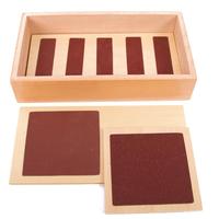 Tableros Táctiles Montessori, Juguete Sensorial de Texturas de Madera, Set de Discriminación de Texturas para el Aprendizaje Infantil