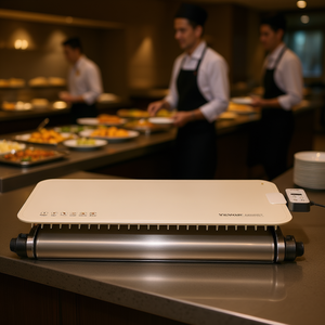 Plateau chauffant électrique enroulable Vevor 500-1500W avec contrôle numérique pour buffet et restauration - Product Image 2