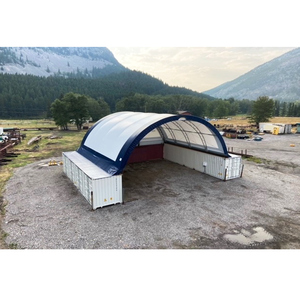 Abri-conteneur en forme de dôme, abri-conteneur de 40 pieds, auvent de transport, abri pour chèvres, hangar agricole - Product Image 3