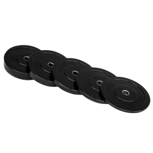 UNIQ karet hitam barbel pelat berat latihan angkat besi kompetisi Bumper piring untuk Angkat Berat - Product Image 5