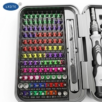 Ensemble de tournevis de précision LXDTE Premium 132-en-1, kit de réparation de téléphone multifonctionnel en acier CRV avec boîte de rangement