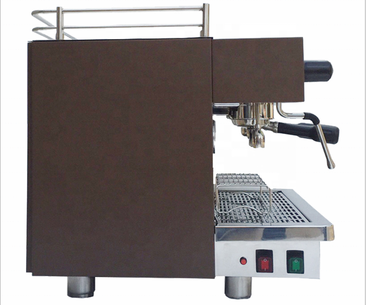 two group coffee machine with grinder