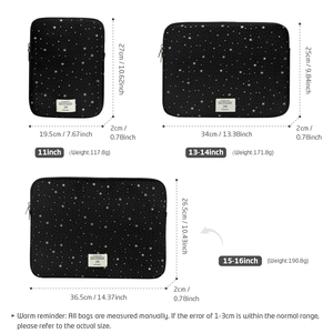 Funda para Portátil con Diseño de Estrellas para Mujer, Bolsa de Terciopelo Suave para Computadora Portátil, Funda Protectora Moderna para Laptop, Lista para Enviar al por Mayor - Product Image 3