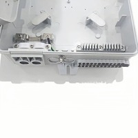 Boîtier de terminaison et de distribution de télécommunications FTTH extérieur 24 fibres, en ABS+PC, pour montage sur poteau/mur, pour fibre optique
