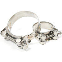 Collier de serrage à Double boulon robuste de Type allemand en acier inoxydable A2 de haute qualité pour colliers de serrage de boulons de tuyau