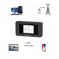 Router Mi-Fi Portátil Karbor 5G, Router con Tarjeta SIM Wifi 5G para India, Router Wifi de Bolsillo Inalámbrico 4G 5G con Banco de Energía