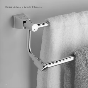 Fabricante indio OEM ODM Juego de accesorios de baño Dispensador de jabón de aluminio de acero inoxidable y soporte para cepillos de dientes - Product Image 1