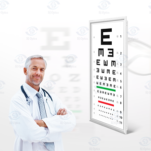 SJ Optics, tabla optométrica de alta calidad, tabla de agudeza Visual de distancia LED, inspección de visión, probador automático, tabla de agudeza Visual Lcd - Product Image 1