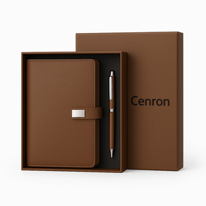 Set Regalo Agenda A5 Personalizzata con Penna, Diario in Pelle PU in Confezione Regalo per Clienti Aziendali - Product Image 3
