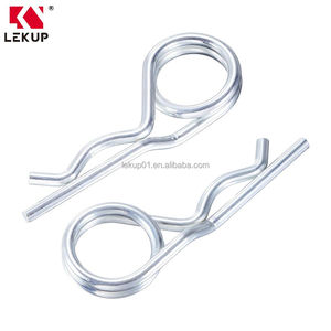 Kit d'assortiment de goupilles fendues de type R DIN11024, attaches à ressort à double spirale, goupilles de raccordement M4 en acier inoxydable 316 - Product Image 4