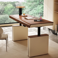 Meubles nordiques modernes Bureaux en bois massif Bureaux de bureau simples mais intelligents Bureaux d'ordinateur avec douilles Tiroirs de rangement