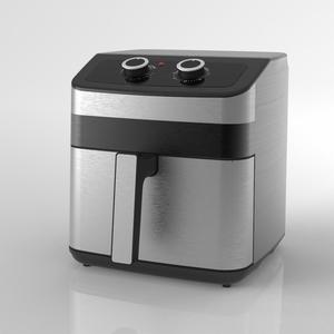 Friteuse à air électrique en acier inoxydable 1500W, capacité 2L, fenêtre de visualisation, sans fumée, sans huile, nettoyage facile, source d'alimentation mécanique robuste - Product Image 2
