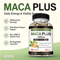Extrait de Maca OEM pour la santé corporelle, capsules de Maca pour la force, bienfaits, marque privée