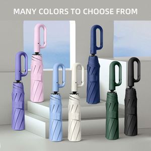 Paraguas Plegable Multiusos de Viaje, Portátil, de Fibra de Vidrio, 10 Varillas, 105 cm de Diámetro Abierto, con Bloqueo UV y Cierre Automático - Product Image 2