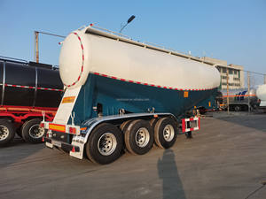 30cbm Acero 4 Eje Cemento a granel Semi Remolque 45T Carga útil para el mercado de Jordania - Product Image 2