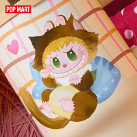POP MART The Monsters : Gobelet Isotherme Labubu Mode Chat – Tasse à Eau Mignonne, Objets de Collection, Cadeau, Thème Anime