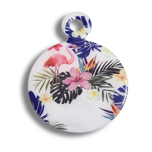 กระจกพกพาแบบมีหูจับ สกรีนโลโก้ได้ รุ่นขายดี สีแดงสไตล์เรโทร สำหรับเดินทาง - Product Image 6