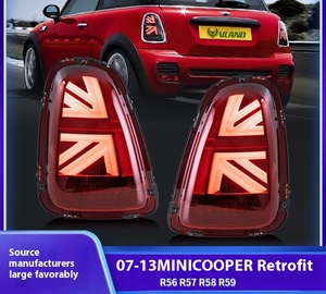 R56 Rear Tail Lamp Assembly New LED 12V Taillight With Red Streamer Turn Signal Modification for 2007-2013 <b>Mini</b> for <b>MINI</b> R56 - Product Image 3