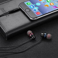 Prix bas lourd basse stéréo USB C numérique décodé Metalmusic casque avec micro filaire intra-auriculaire USB Type C écouteurs écouteurs