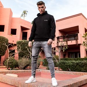 Sudadera con capucha personalizada para hombre, Jersey grueso liso a la moda - Product Image 3