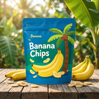 Kemasan Pouch Berdiri Khusus Kelapa, Buah Kering, Keripik Mangga Pisang, Makanan Ringan, Aluminium Foil Food Grade dengan Zipper