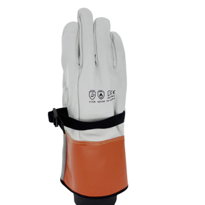 Vente flash : Gants isolants en <span class=keywords><strong>cuir</strong></span> anti-arc électrique et anti-chocs électriques pour hommes - Product Image 2