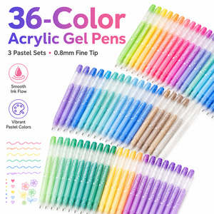 Stylos gel jumbo 12 couleurs, 0,8 mm, pour carnet, étudiants, art, bricolage, gribouillage, <span class=keywords><strong>dessin</strong></span>, marqueurs, bureau, papeterie <span class=keywords><strong>kawaii</strong></span> - Product Image 4