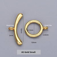 Fermoirs OT en argent sterling S925, connecteurs plaqués or 14 carats, fermoir à bascule pour collier et bracelet, accessoires pour la fabrication de bijoux