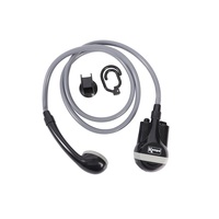 Douche de camping portable 12V, kit de pompe de douche électrique d'extérieur avec pompe submersible, tuyau, pomme de douche et crochet à ventouse
