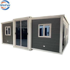 WinFair China-Prefab-House Price Mansion Villa Contenedor de vida listo expandible Casa Color gris con inodoro y ducha - Product Image 3